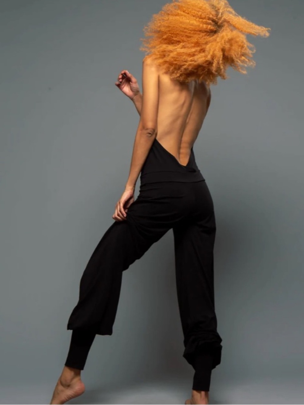 Aria Lattner The Aria Jumpsuit Cuffed Leg Black Halter Neck NWT